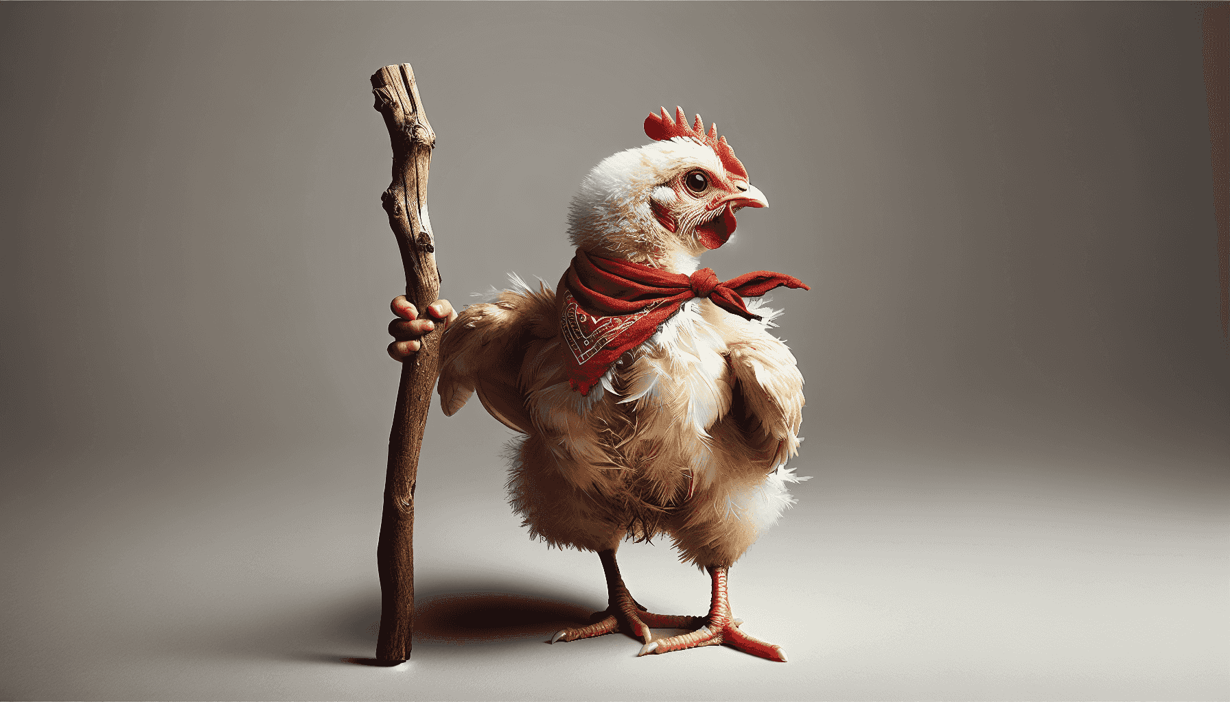 Heroic chicken character