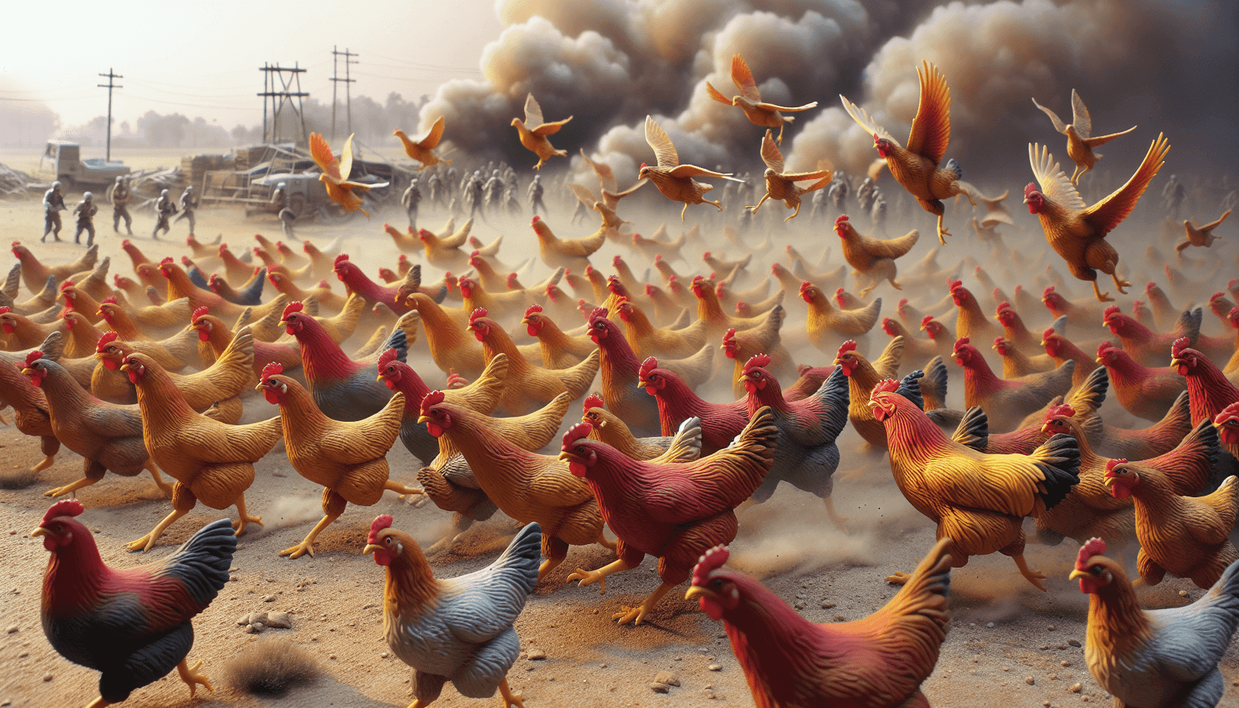 Chickens on a rescue mission